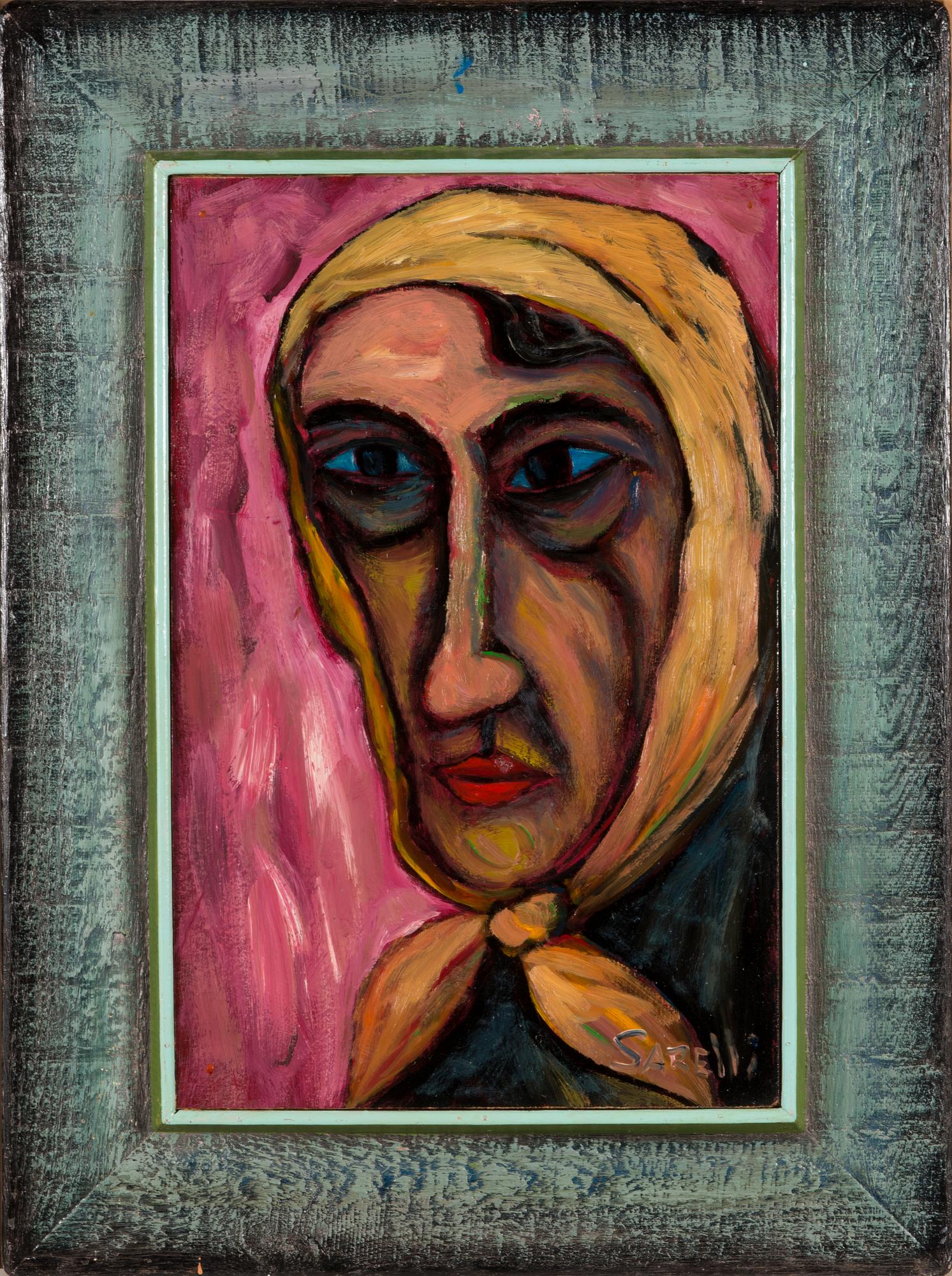 Paavo Sarelli, öljy levylle, signeerattu.