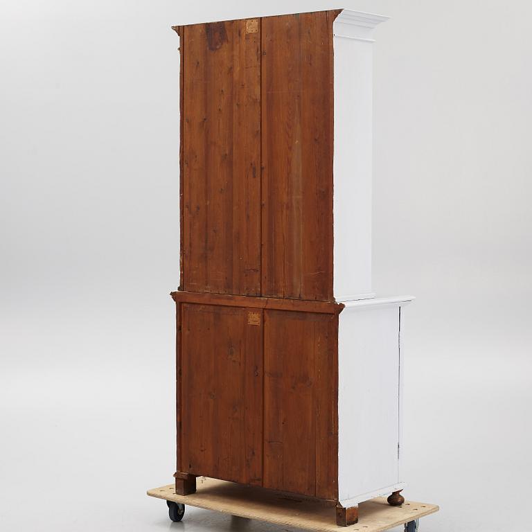 A book cabinet, around 1900.