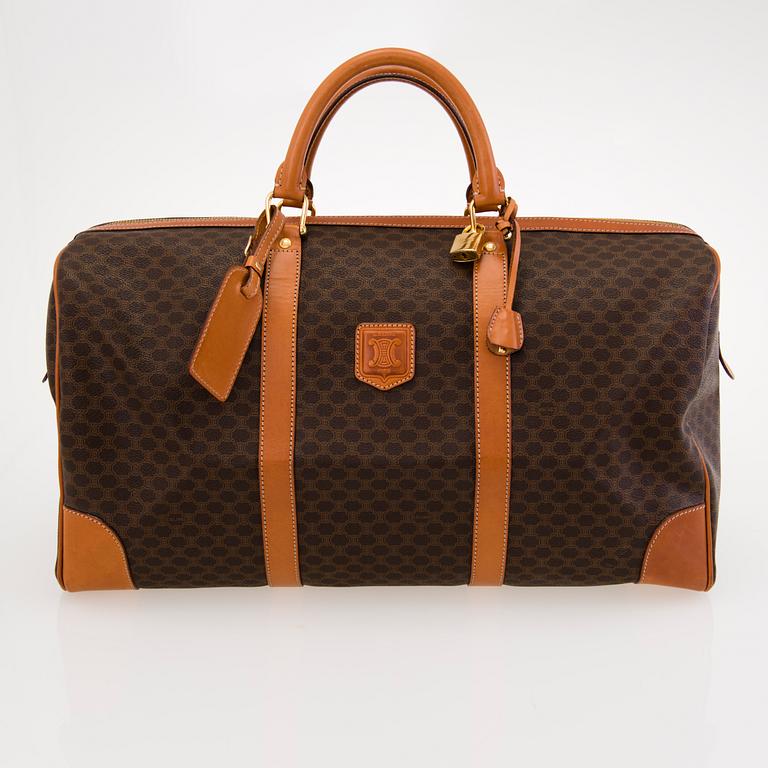 CÉLINE Vintage Macadam Duffel 50 Bag.