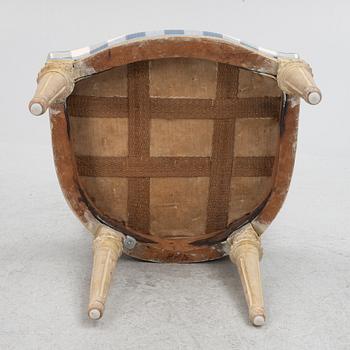 Stolar, åtta stycken, 1700-talets slut, sengustavianska.