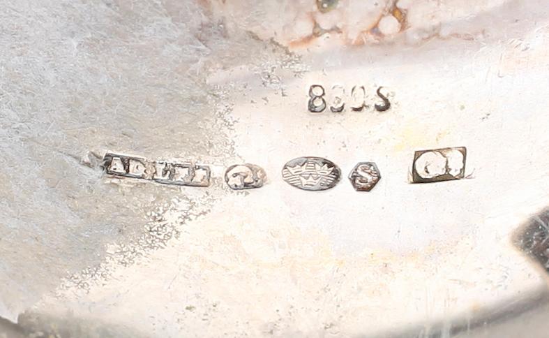 KAFFESERVIS, 3 delar, silver, 1942. Total vikt ca 1094 g.
