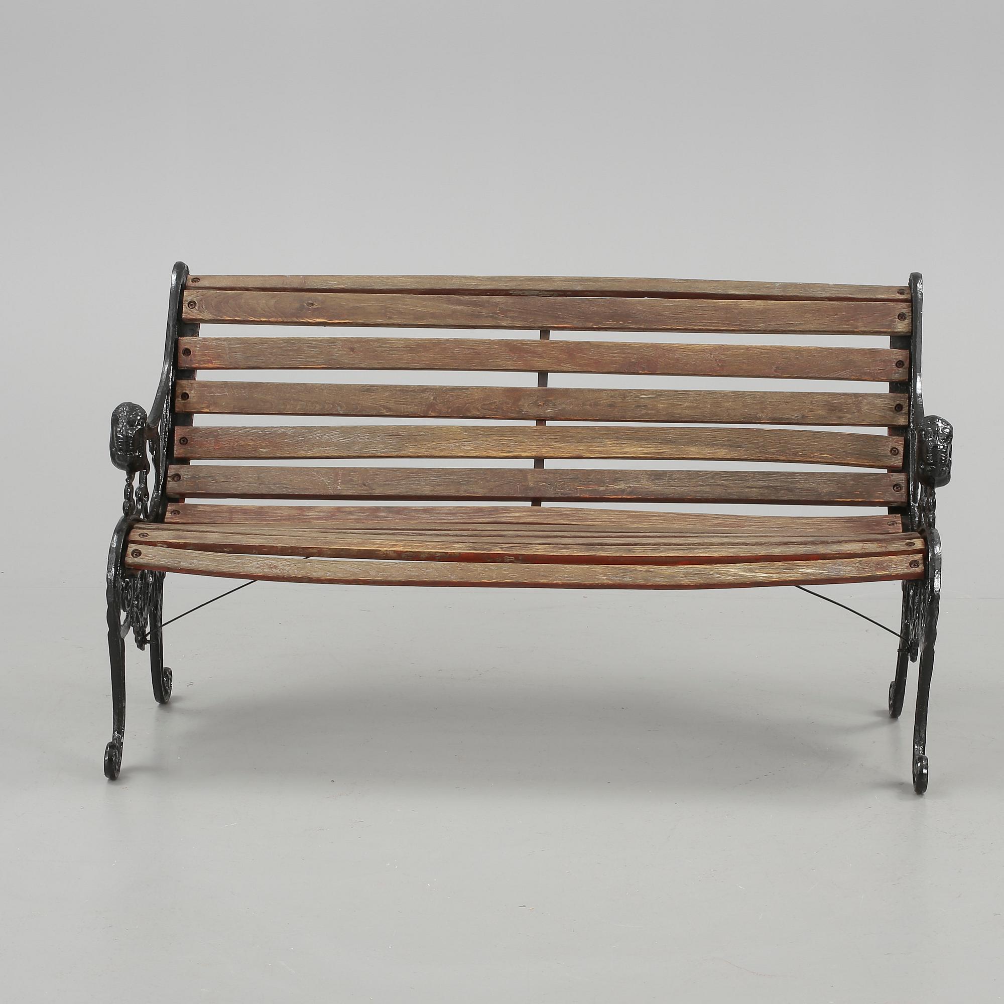 TRÄDGÅRDSSOFFA, gjutjärn, 1900-tal.