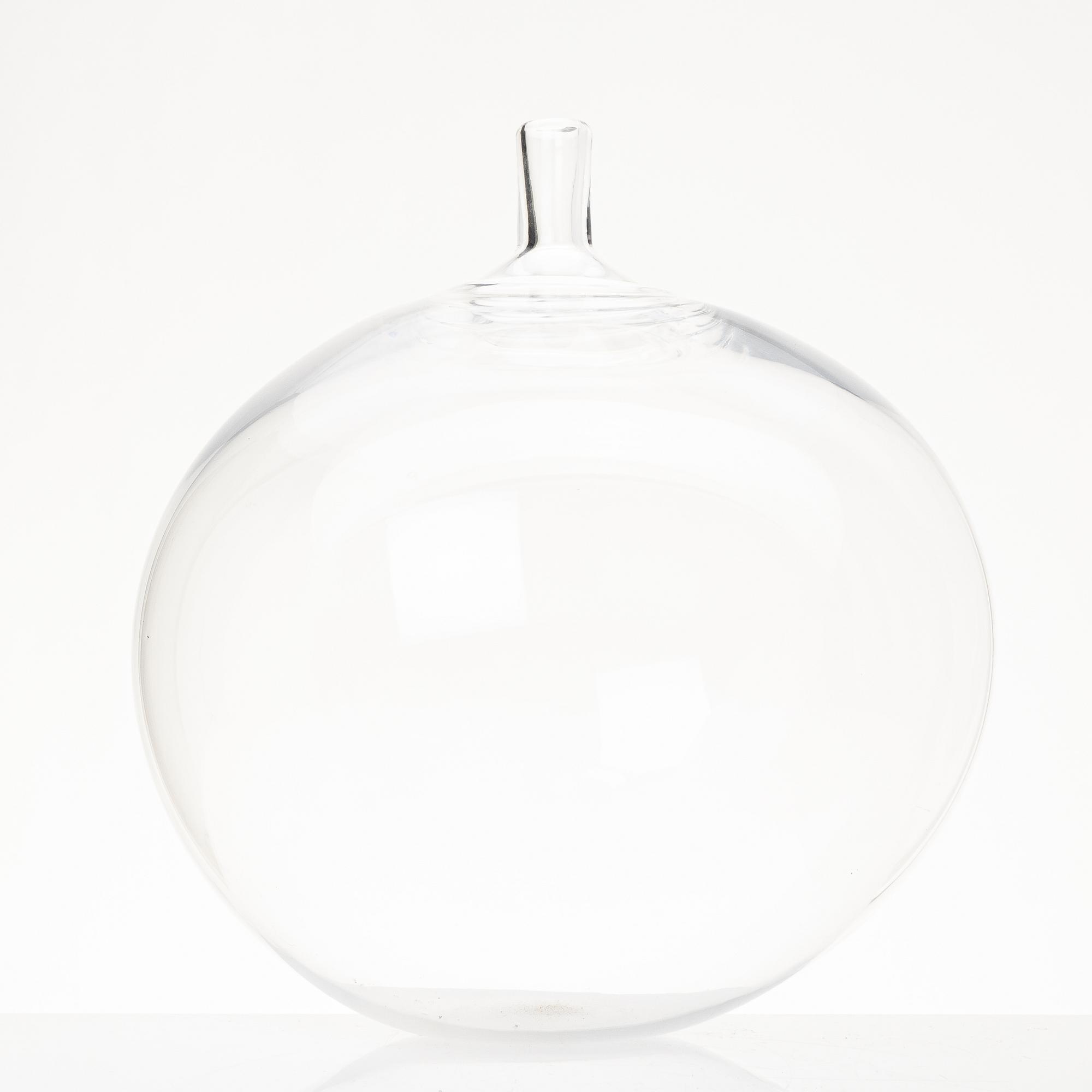 Ingeborg Lundin, vas, glas, "Äpplet", Orrefors, efter 1957.