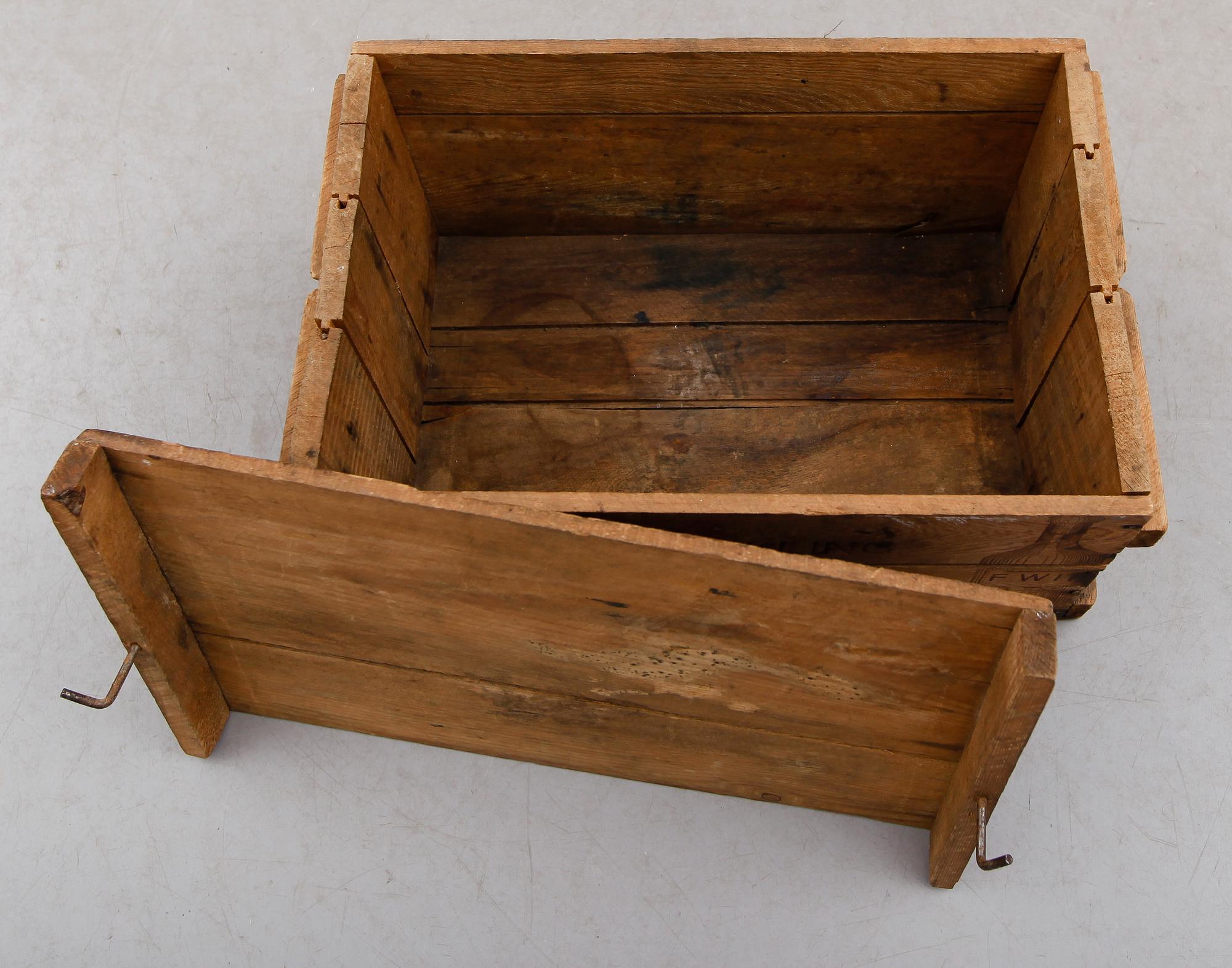 LÅDA, Korsnäs Lådfabriks Patentlådor, 1900-talets första hälft.