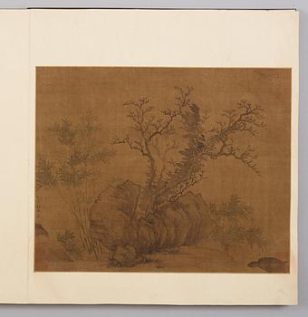 A fine album titled "Song Yuan ji jin ce", with 12 paintings, presumably Qing dynasty, 17/18th Century.