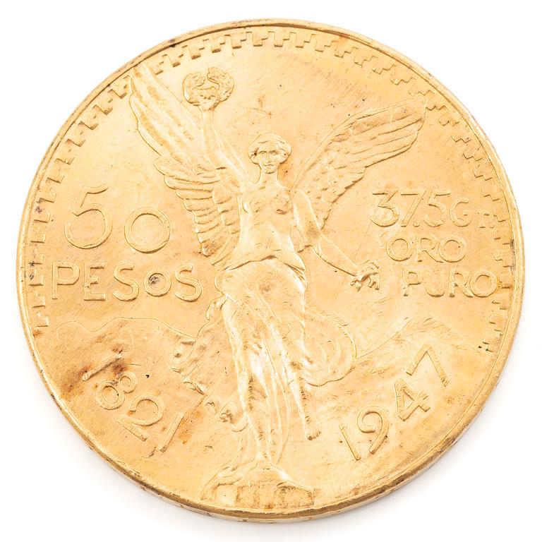 Gold coin, Mexico, 50 Pesos, 1947.