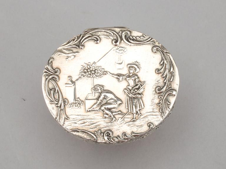 DOSA, 800 silver, Simon Rosenau , Tyskland 1900-tal. Vikt 47 g.