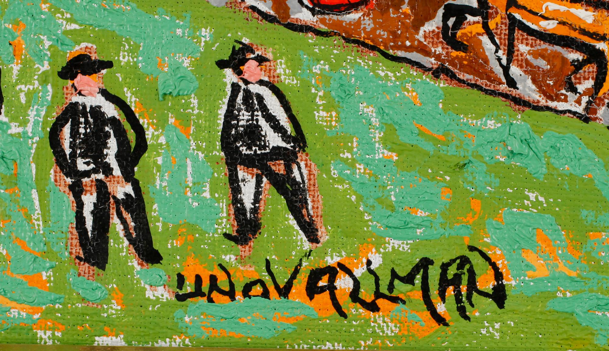 UNO VALLMAN, olja på duk, sign.