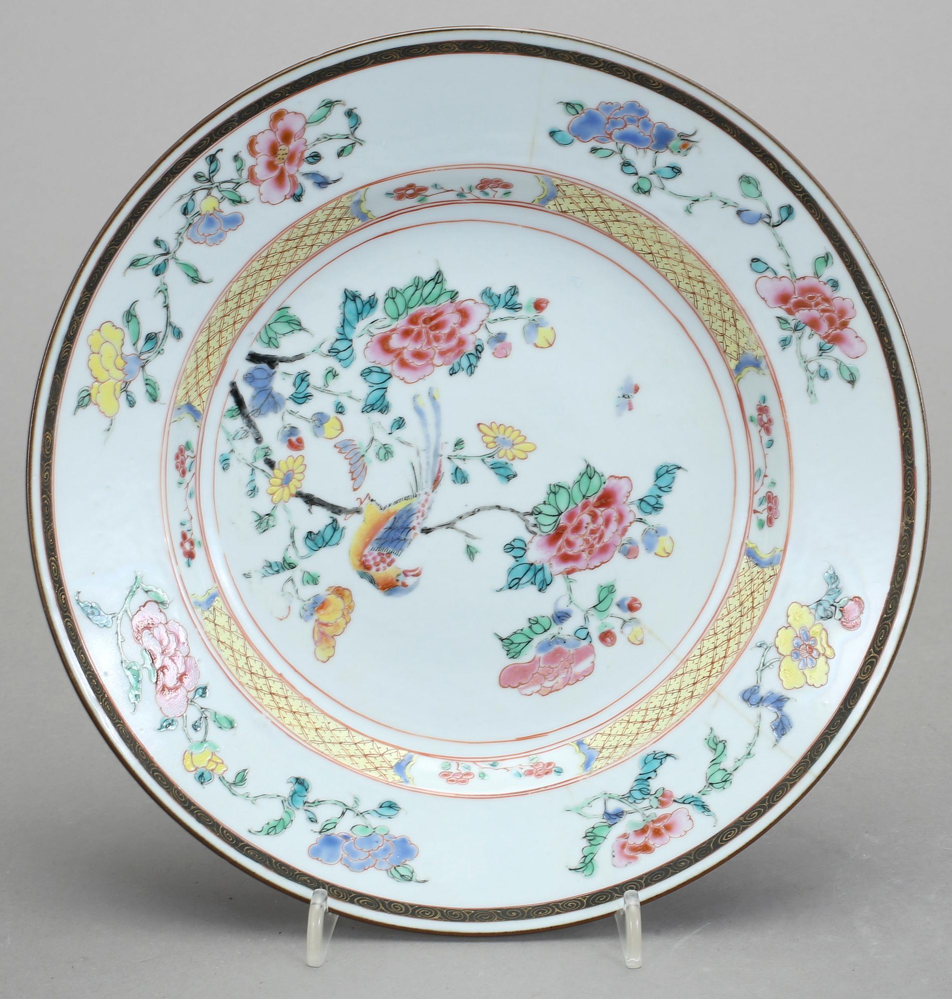 TALLRIKAR, 7 stycken. Porslin. Chien-Lung, Kina, 1736-1795.