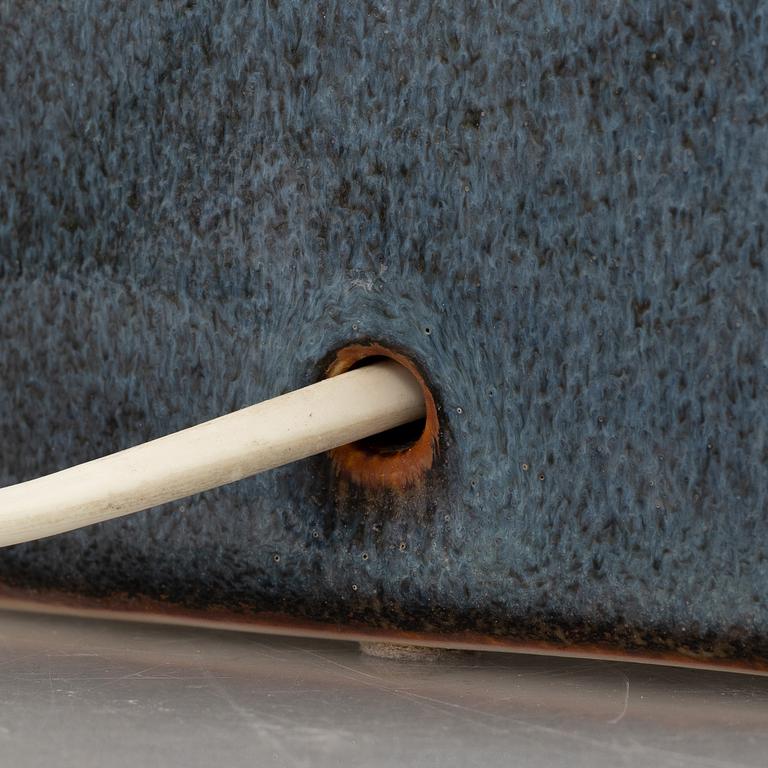 Stig Lindberg, a stoneware table lamp, Gustavsberg Studio 1979.