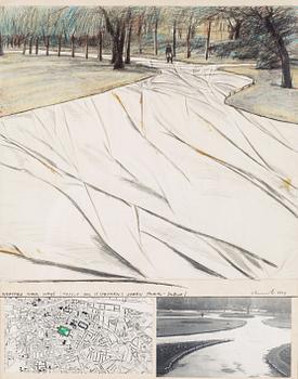 427. Christo & Jeanne-Claude, "Wrapped Walk Ways (Project for St. Stephen's Green Park - Dublin)".