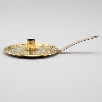 NATTLJUSSTAKE, mässing, 1700-tal.