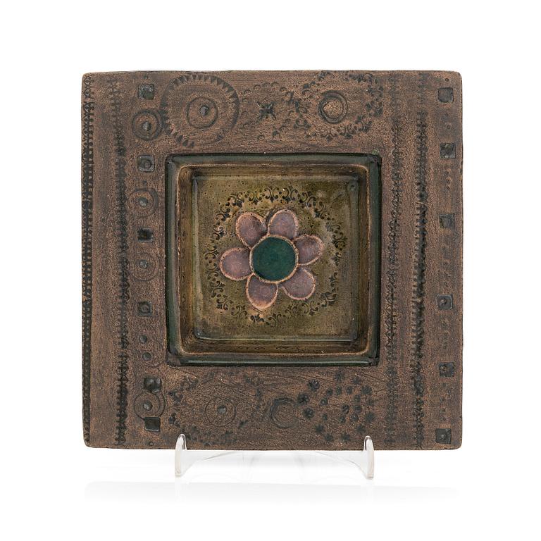 Rut Bryk, a stoneware relief signed BRYK.