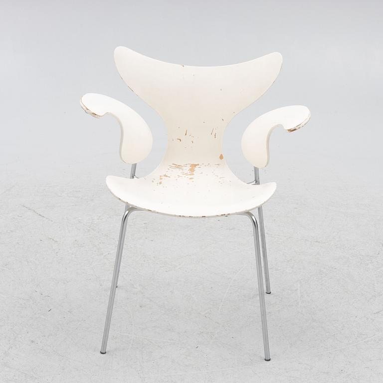 Arne Jacobsen, a chair, 'The Lily', Fritz Hansen, Denmark, second half of the 20th Century.
