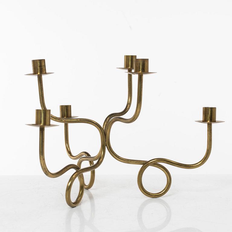 Josef Frank, Candle holder, brass, Company Svenskt Tenn, designed in 1934.