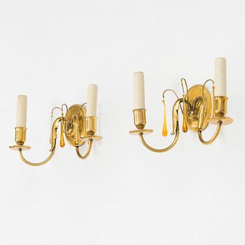 Paavo Tynell, a pair of 1930s wall lights '7252' for Taito.