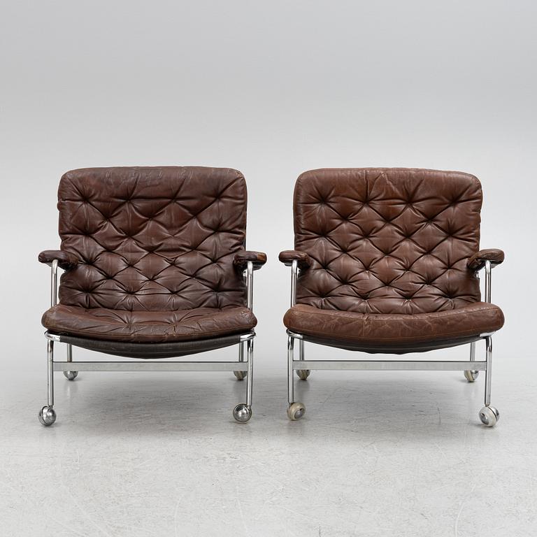 Bruno Mathsson, armchairs, a pair of "Karin". Dux.