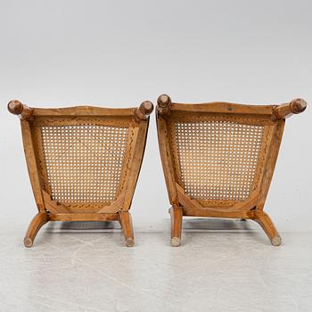 A pair of  neo-Renaissance style chairs, circa 1900.