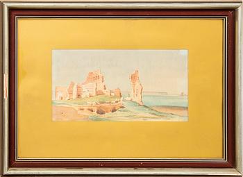 Albert Theodor Gellerstedt, watercolour signed.