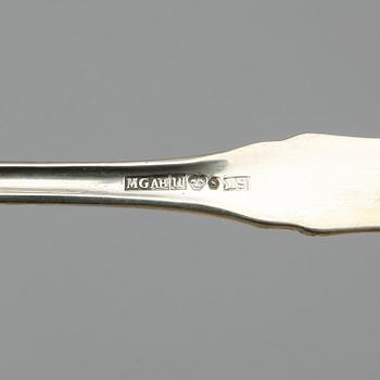 BESTICKSERVISDELAR, 38 st, silver ,"Uppsala" MGAB Linköping, främst 1960-tal. Total vikt ca1200 gram inklusive knivblad.