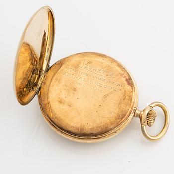 Levrette, pocket watch, 14K gold, 46 mm.