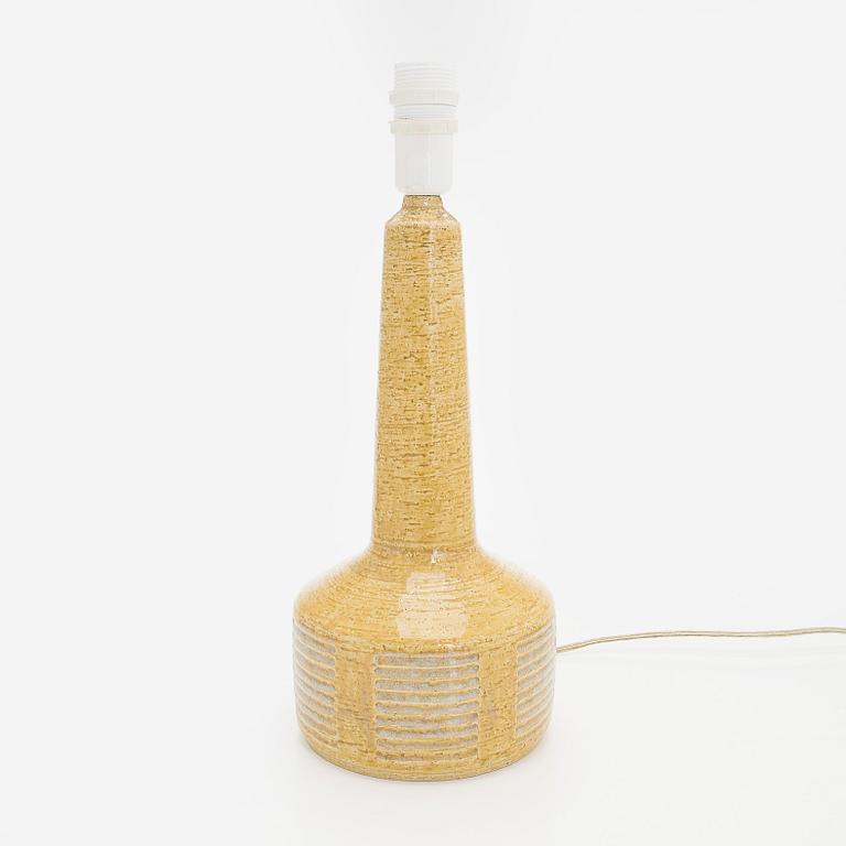 A stoneware table lamp, signed Palshus Danmark.