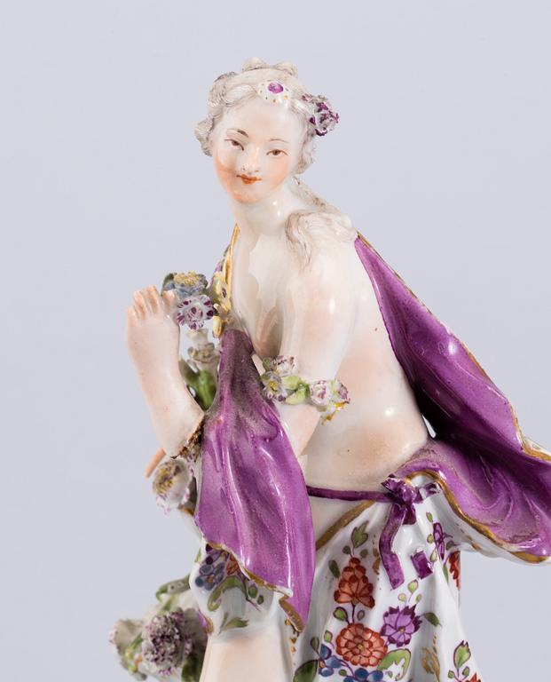FIGURINER, ett par, porslin, Meissenliknande märke, 1800-tal.