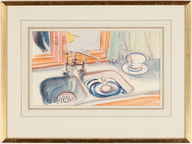 BJÖRN BERG, blandteknik, signerad och daterad -68.