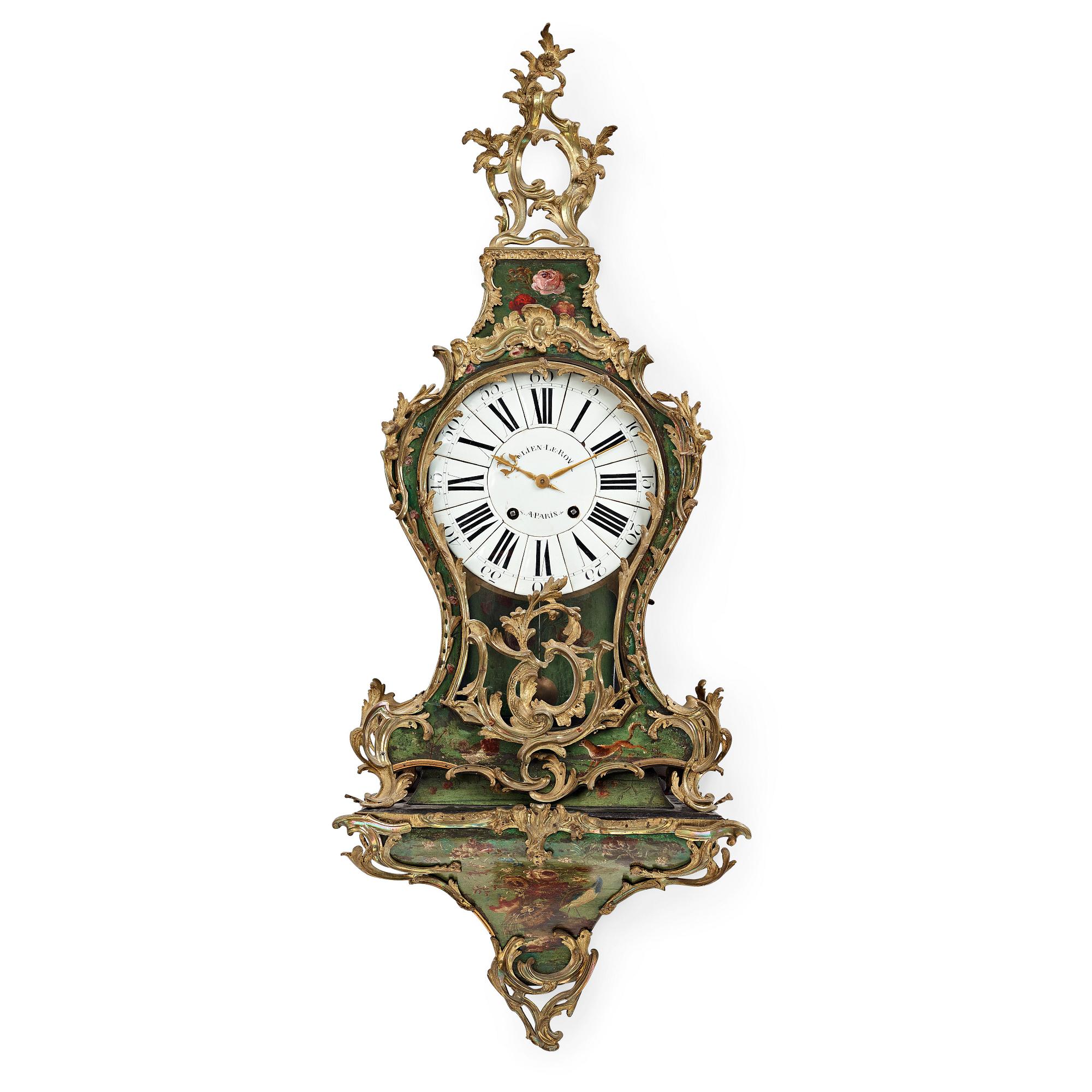 KONSOLUR, Frankrike 1700-talets första hälft, märkt Julien Le Roy A Paris (verksam till 1759), Louis XV.