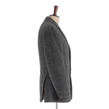 DAKS, a men's grey tweed jacket.
