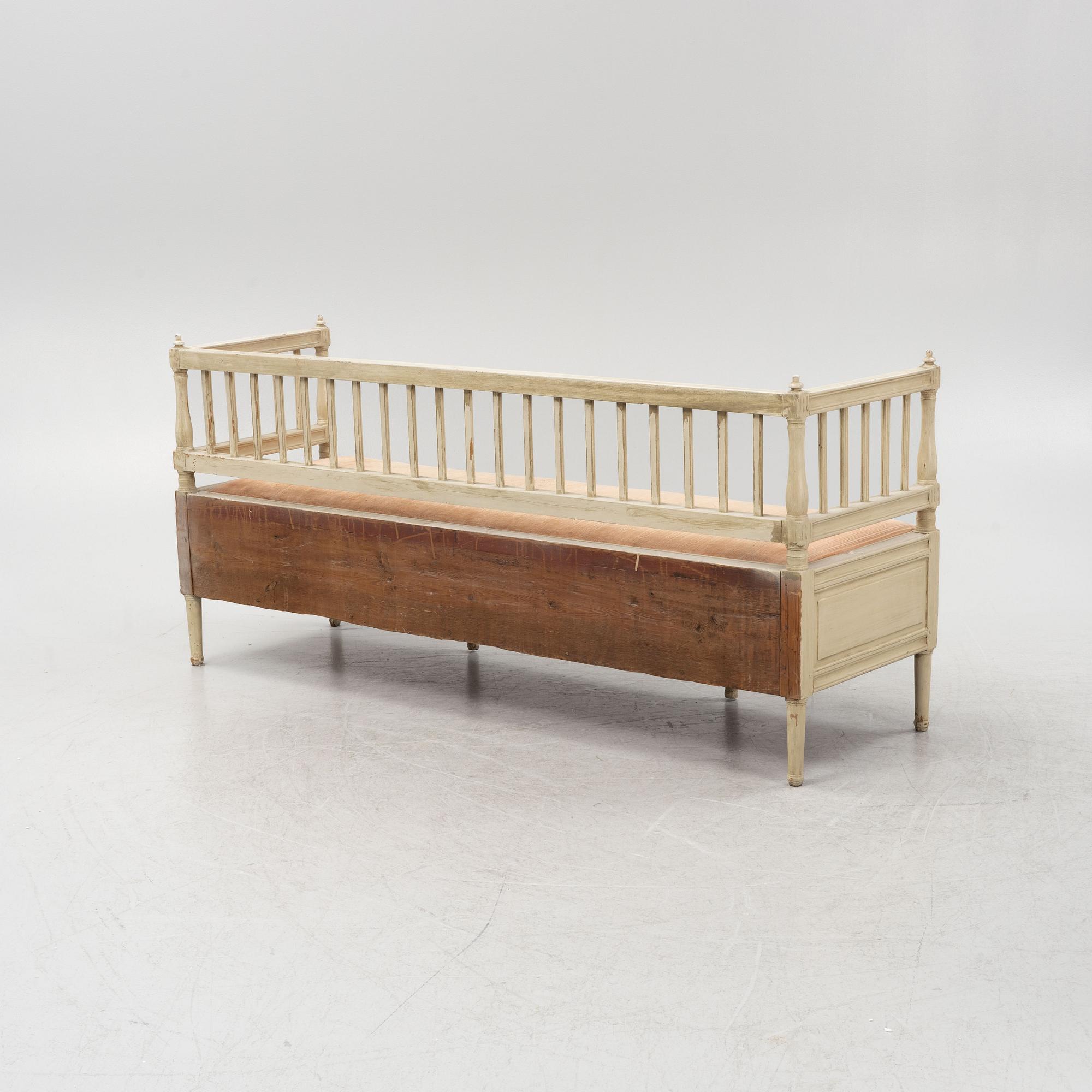 Utdragssoffa, gustaviansk stil, 1800-tal.