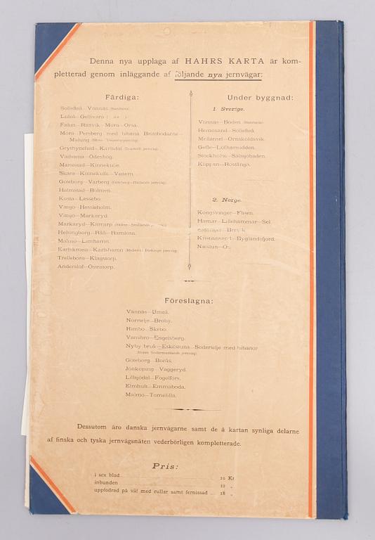 KARTOR över Södermanland, sekelskiftet 1900.