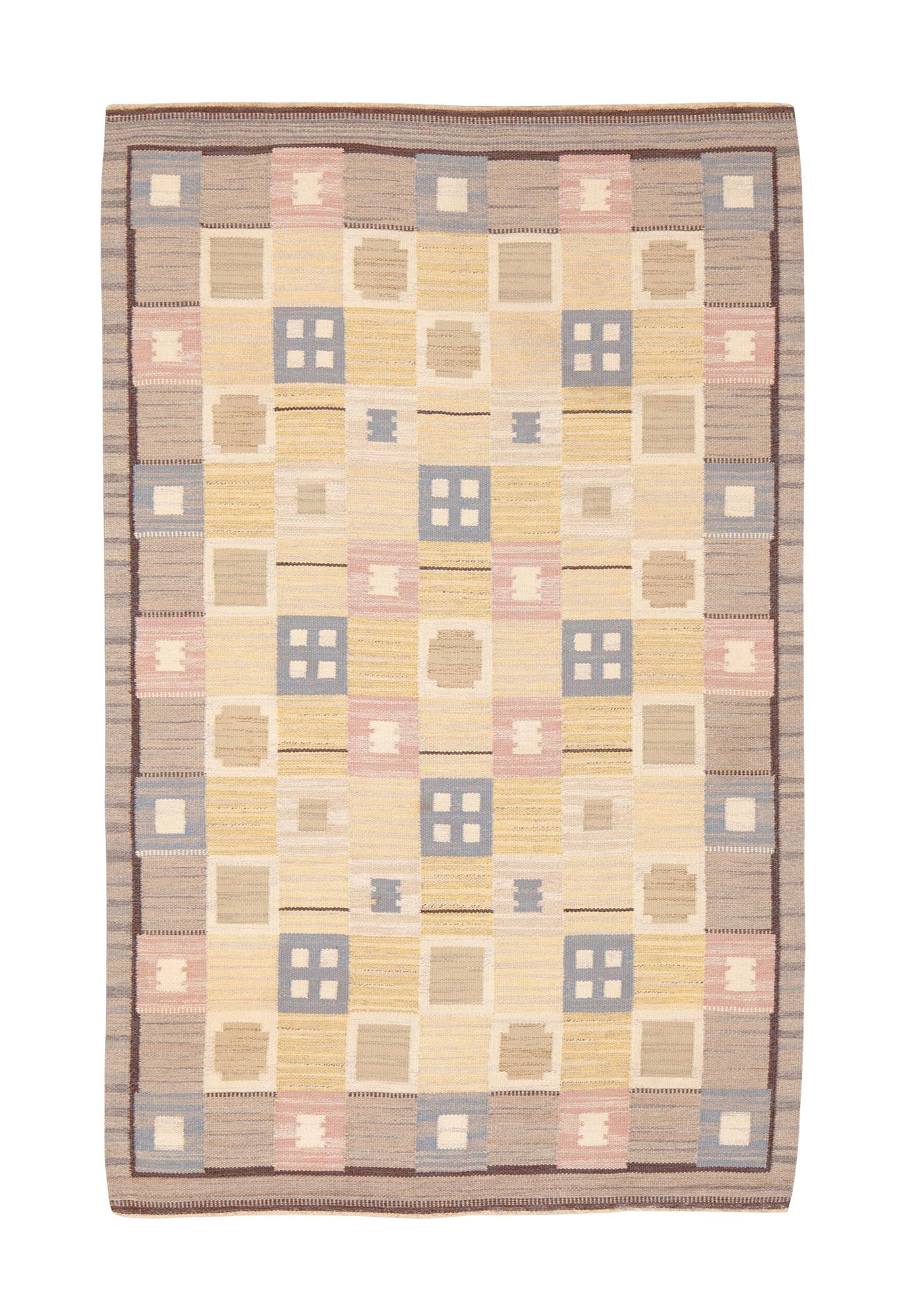 A carpet, flat weave, ca 240 x 155 cm, Sweden.