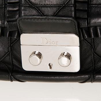 CHRISTIAN DIOR Quilted Ruffle Leather New Lock Flap Bag.