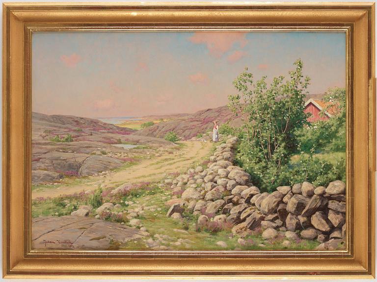 Johan Krouthén, "Bohuslänskt landskap" (Landscape from Bohuslän on the southwest coast of Sweden).