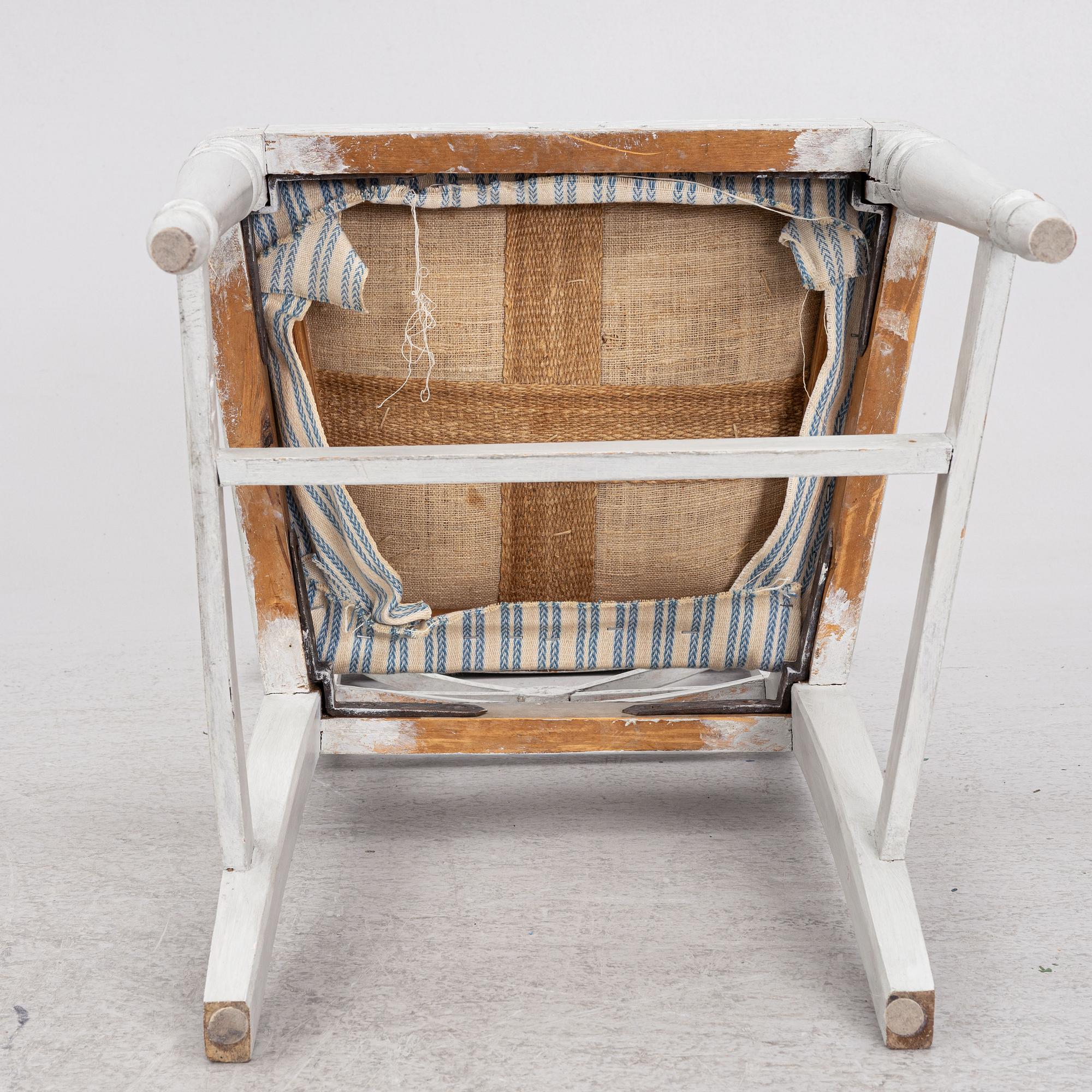 Stolar 3 st, Gustavianska, omkring år 1800.