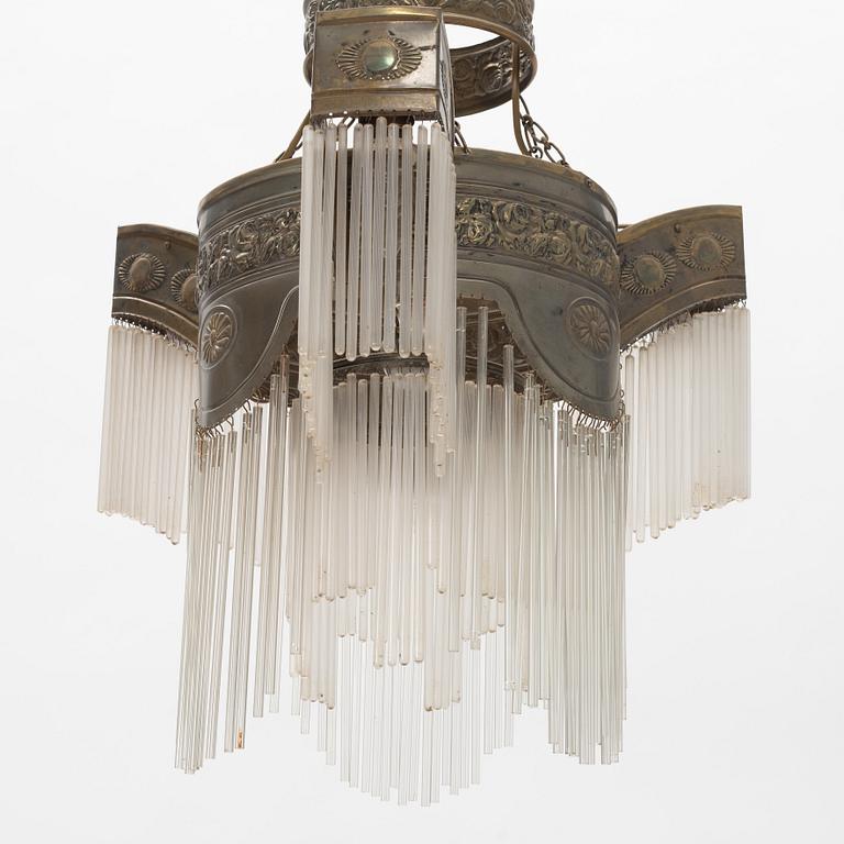 Ceiling lamp, Art Nouveau, early 20th century.