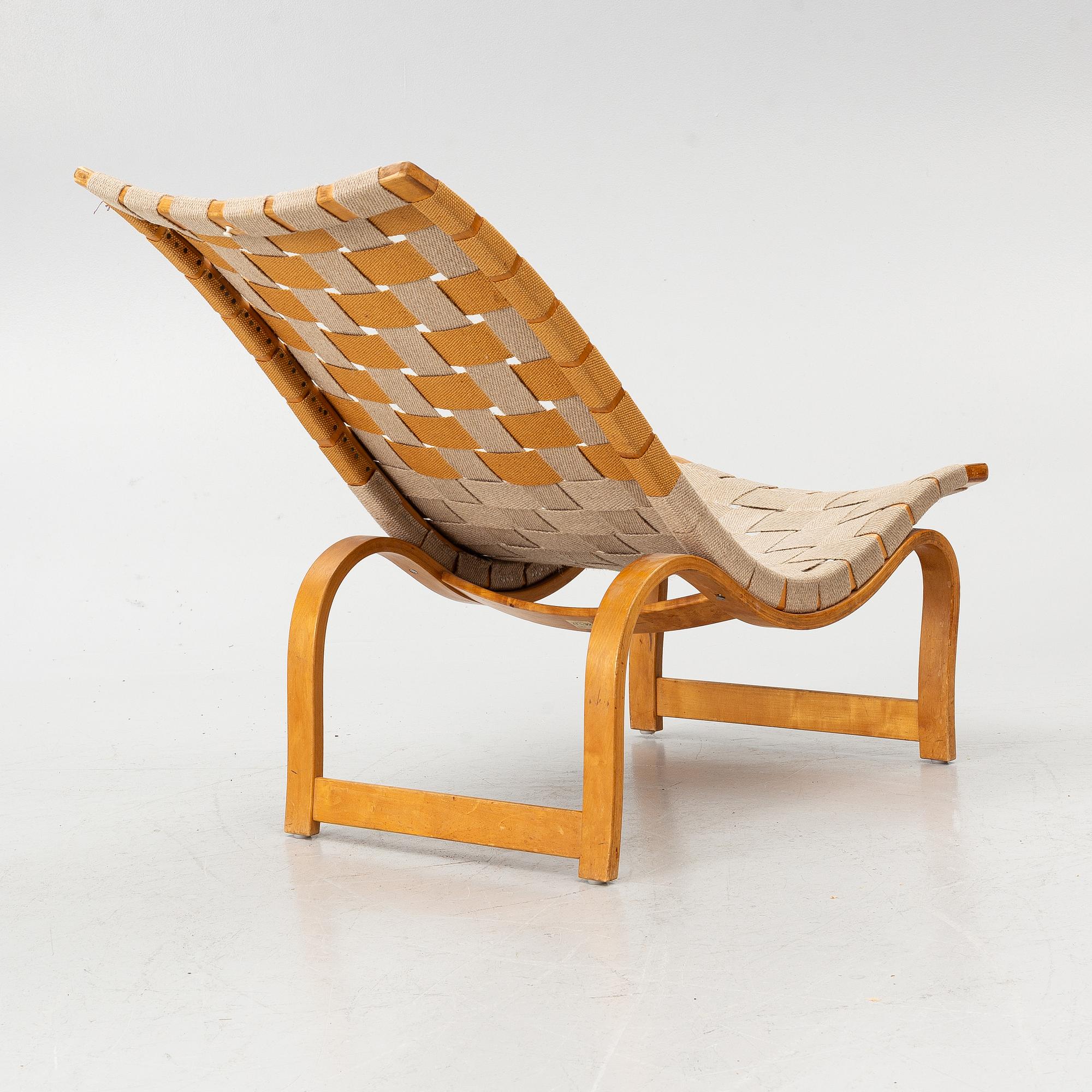 Bruno Mathsson, Lounge chair, model 36, Karl Mathsson, Värnamo 1938.