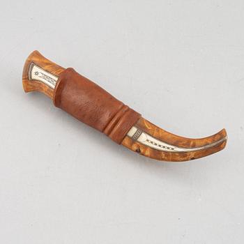 Per Isak Juuso, a reindeer horn knife, Karesuando.