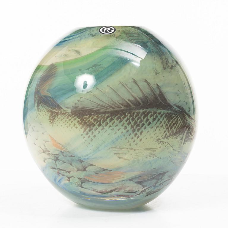 Robert Oldegaarden, glass, vase, graal, unique.