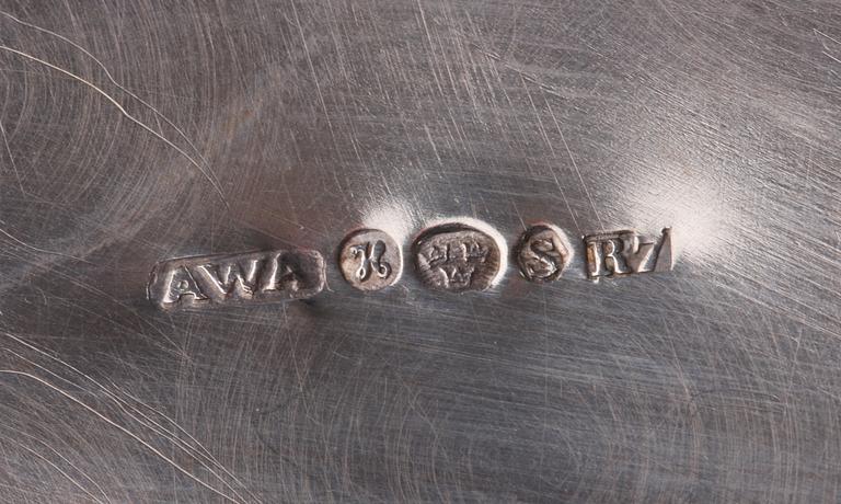 KANNA, silver, A W Andersson, Helsingborg, 1919, importstämpel.