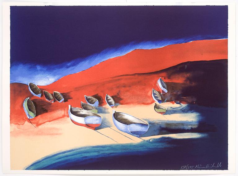 MÅNS HEIDVALL, 2 st färglitografier, signerade och numrerade 78/110 samt 138/195,