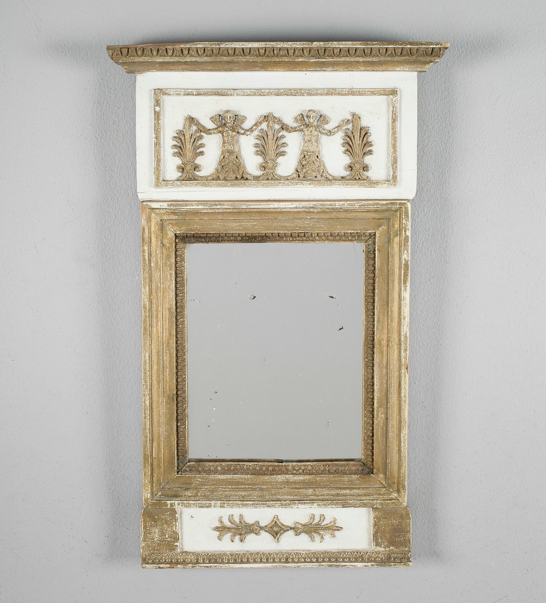 SPEGEL, sengustaviansk, Algot Ström, Spegelmakare i Stockholm, Stockholms Hallstämpel, 1821.