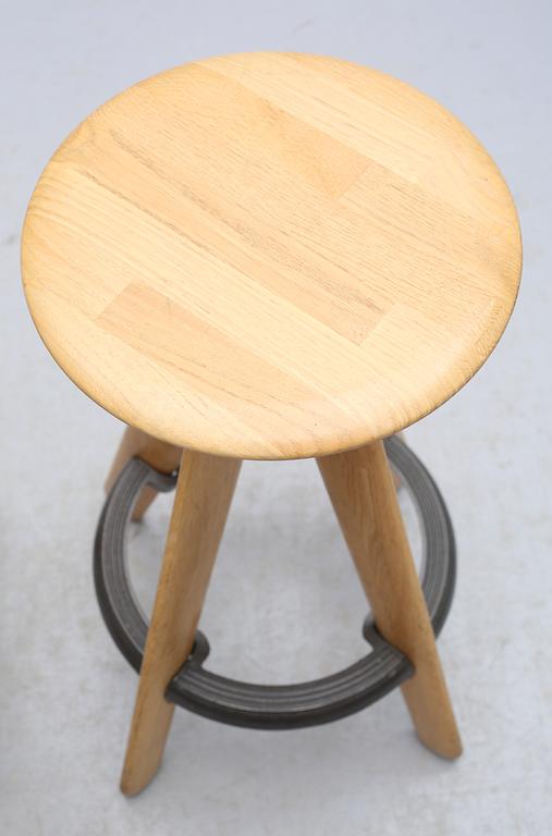 BARSTOLAR, ett par, "Slab Bar Stool", Tom Dixon, 2000-tal.