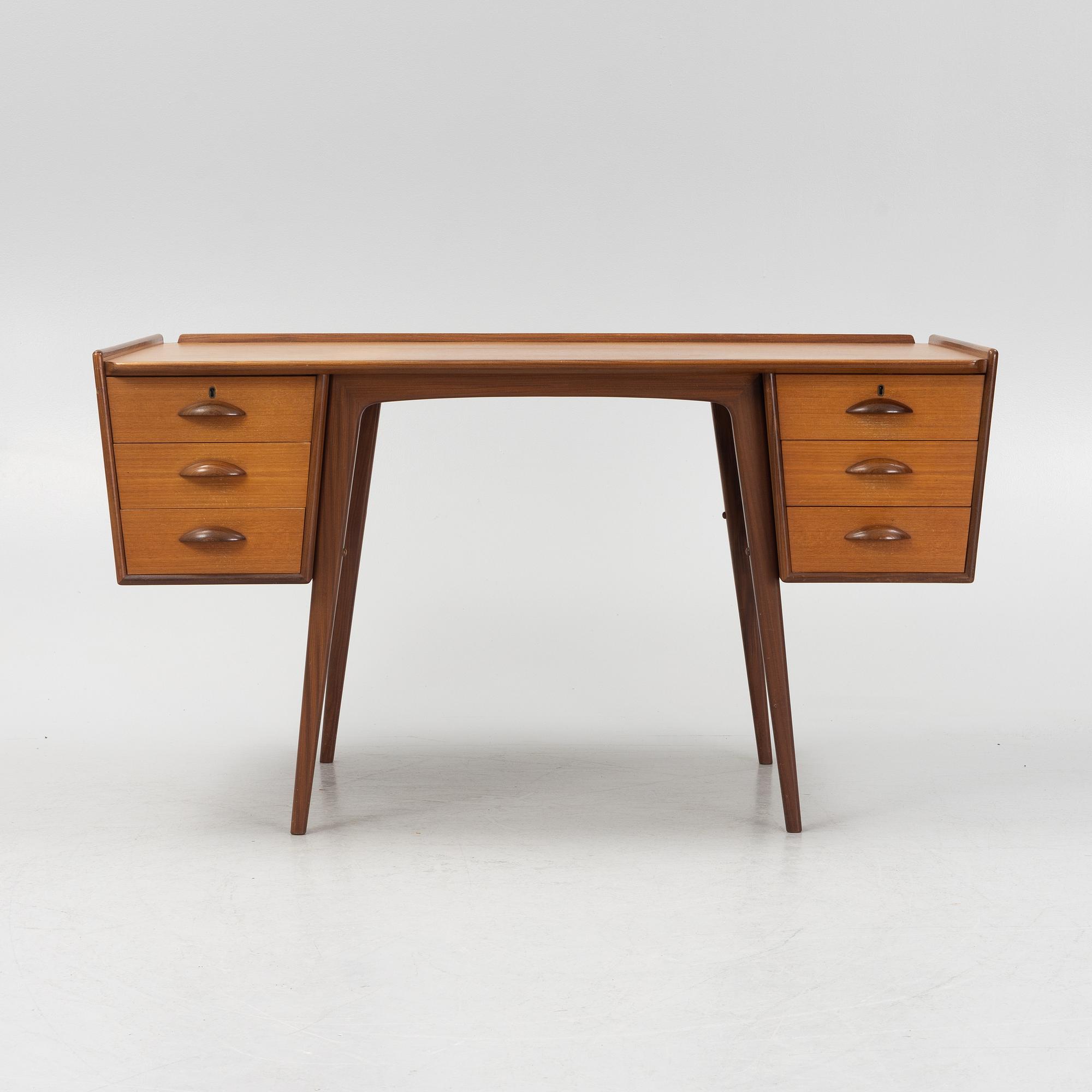 Svante Skogh, skrivbord, "Uddebo", AB Möbelfabriken Balder, Vaggeryd, 1950-tal.