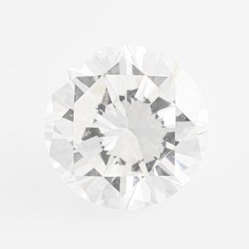 Round brilliant cut diamond.