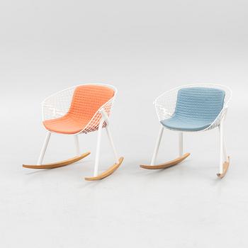 Patrick Norguet, a pair of 'Kobi' rocking chairs, Alias.