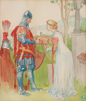 802. Carl Larsson, Lisana and Margon.