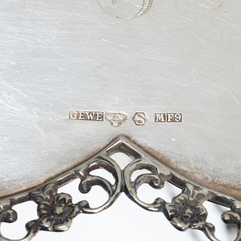 Serving set, silver, 4 pieces, Neo-Rococo style, Gewe, Malmö, 1951–66,