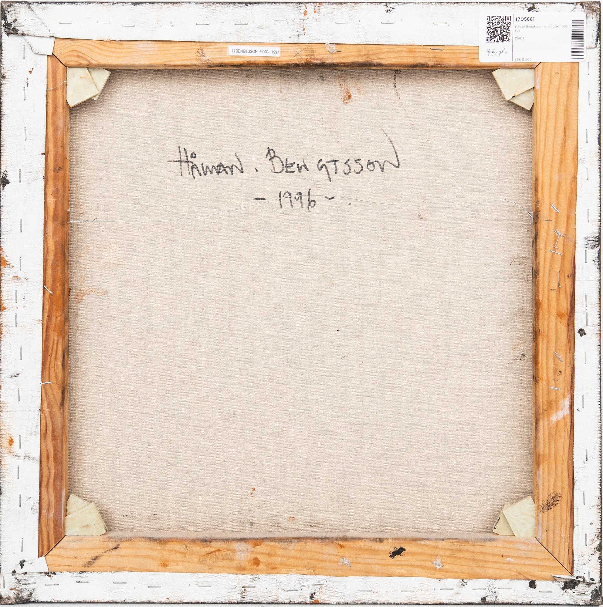 Håkan Bengtsson, untitled, 1996.